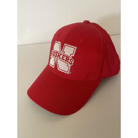 Nebraska Corn‎ Huskers Hat Spell Out Script Logo Football Baseball Snap Back Cap - Picture 5 of 5
